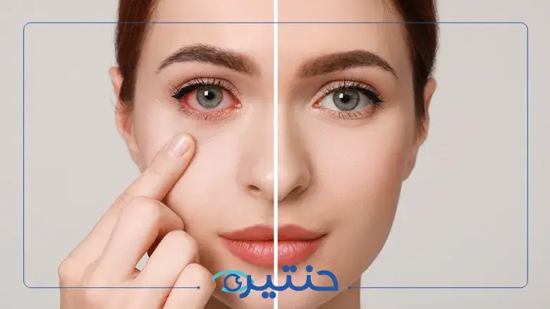 علاج احمرار العين في المنزل