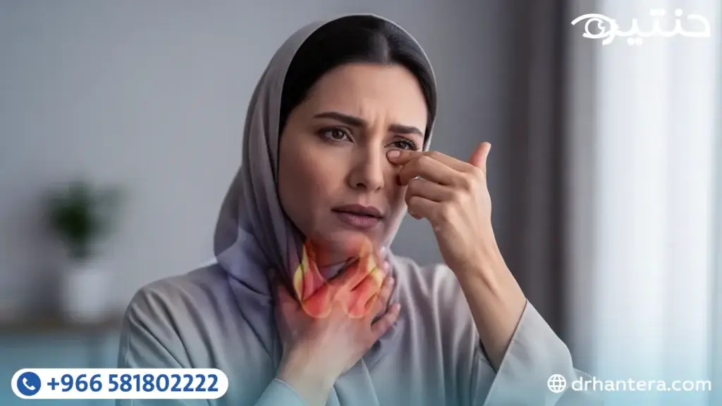 هل تؤثر مشاكل الغدة الدرقية على العين؟ دليلك الكامل لفهم العلاقة بينهما