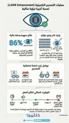 عمليات التصحيح التكميلية (LASIK Enhancement): لمسة أخيرة لرؤية مثالية في 2026